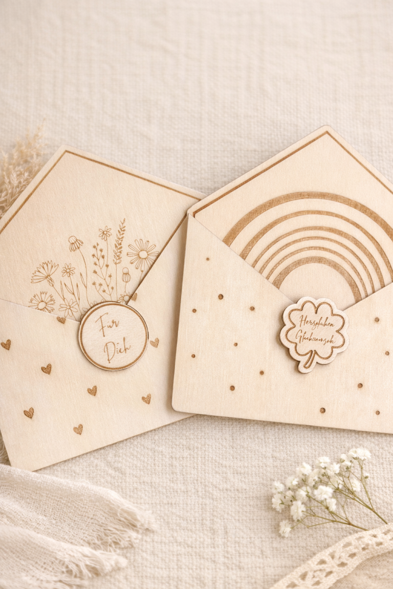 Geschenkkarten aus Holz Geschenkkarten aus Holz