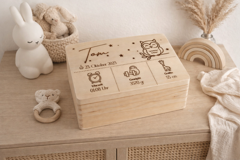 Erinnerungsbox aus Holz Erinnerungsbox aus Holz